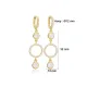 Round Design Charm Zircon Long Earrings Round Design Charm Zircon Long Earrings