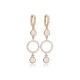 Round Design Charm Zircon Long Earrings Round Design Charm Zircon Long Earrings