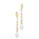 Turkish Pearl Long 925 Sterling Silver Earrings