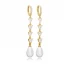 Turkish Pearl Long 925 Sterling Silver Earrings