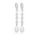 Turkish Pearl Long 925 Sterling Silver Earrings