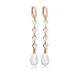 Turkish Pearl Long 925 Sterling Silver Earrings