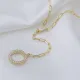 Hollow Charm Clear Zircon Stone Y Design Necklace Turkish Handcrafted Wholesale 925 Sterling Silver Jewellery Hollow Charm Clear Zircon Stone Y Design Necklace Turkish Handcrafted Wholesale 925 Sterling Silver Jewellery