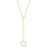 Hollow Charm Clear Zircon Stone Y Design Necklace Turkish Handcrafted Wholesale 925 Sterling Silver Jewellery