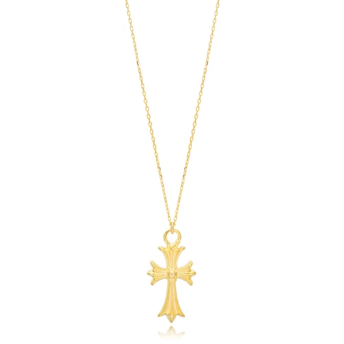Plain Cross 925 Sterling Silver Necklace