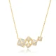 Minimalist Square Shape CZ 925 Sterling Silver Necklace