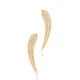 Clear Long Leaf CZ 925 Sterling Silver Ear Cuff Clear Long Leaf CZ 925 Sterling Silver Ear Cuff