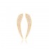 Elegant Ear Cuff Zircon Stone Earring Turkish Wholesale Handcrafted 925 Silver Jewelry