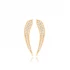 Clear Long Leaf CZ 925 Sterling Silver Ear Cuff