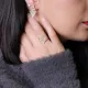 Baguette CZ Stone Stud Cluster Earrings