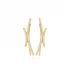 Clear Crossed Bar CZ 925 Sterling Silver Ear Cuff