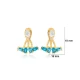 Aquamarine Pear Shape 925 Sterling Silver Earrings