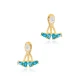 Aquamarine Pear Shape 925 Sterling Silver Earrings