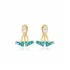 Aquamarine Pear Shape 925 Sterling Silver Earrings