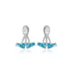 Aquamarine Pear Shape 925 Sterling Silver Earrings