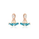 Aquamarine Pear Shape 925 Sterling Silver Earrings