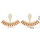 Citrine CZ Marquise Shape 925 Sterling Silver Earrings