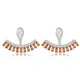 Citrine CZ Marquise Shape 925 Sterling Silver Earrings