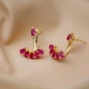 Ruby Pear Shape 925 Sterling Silver Earrings Ruby Pear Shape 925 Sterling Silver Earrings