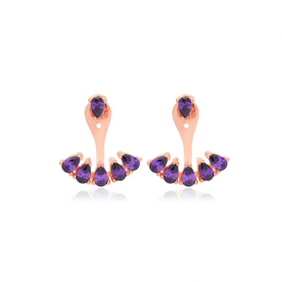 Amethyst Pear Shape 925 Sterling Silver Earrings Amethyst Pear Shape 925 Sterling Silver Earrings