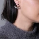Black CZ Pear Shape 925 Sterling Silver Earrings Black CZ Pear Shape 925 Sterling Silver Earrings