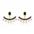 Black CZ Pear Shape 925 Sterling Silver Earrings