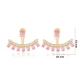 Pink CZ Pear Shape 925 Sterling Silver Earrings
