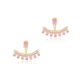Pink CZ Pear Shape 925 Sterling Silver Earrings