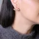 Citrine CZ Pear Shape 925 Sterling Silver Earrings
