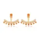Citrine CZ Pear Shape 925 Sterling Silver Earrings