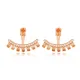 Citrine CZ Pear Shape 925 Sterling Silver Earrings