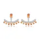 Citrine CZ Pear Shape 925 Sterling Silver Earrings