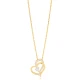 Intertwined Heart Sterling Silver Necklace | 925 Sterling Silver Wholesale | Sade Silver Intertwined Heart Sterling Silver Necklace - Sade 925 Silver Jewelry