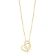 Intertwined Heart Sterling Silver Necklace