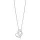 Intertwined Heart Sterling Silver Necklace