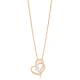 Intertwined Heart Sterling Silver Necklace