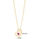 Ruby Intertwined Heart 925 Sterling Silver Necklace Ruby Intertwined Heart 925 Sterling Silver Necklace