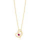 Ruby Intertwined Heart 925 Sterling Silver Necklace Ruby Intertwined Heart 925 Sterling Silver Necklace
