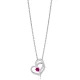 Ruby Intertwined Heart 925 Sterling Silver Necklace Ruby Intertwined Heart 925 Sterling Silver Necklace