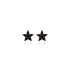 Tiny Star Black CZ 925 Sterling Silver Earrings