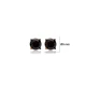 Black CZ Round 925 Sterling Silver Earrings Black CZ Round 925 Sterling Silver Earrings