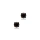 Black CZ Round 925 Sterling Silver Earrings Black CZ Round 925 Sterling Silver Earrings