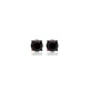 Black CZ Round 925 Sterling Silver Earrings Black CZ Round 925 Sterling Silver Earrings