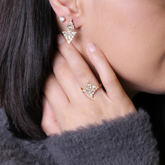 Turkish CZ Round 925 Sterling Silver Earrings