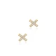 Clear X Stud CZ 925 Sterling Silver Earrings Clear X Stud CZ 925 Sterling Silver Earrings