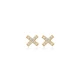 Clear X Stud CZ 925 Sterling Silver Earrings Clear X Stud CZ 925 Sterling Silver Earrings