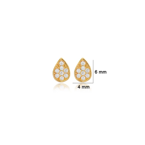 Pear Drop CZ 925 Sterling Silver Earrings