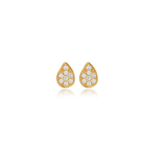 Pear Drop CZ 925 Sterling Silver Earrings
