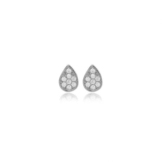 Pear Drop CZ 925 Sterling Silver Earrings Pear Drop CZ 925 Sterling Silver Earrings