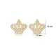 Crown CZ Earrings in 925 Sterling Silver Crown CZ Earrings in 925 Sterling Silver